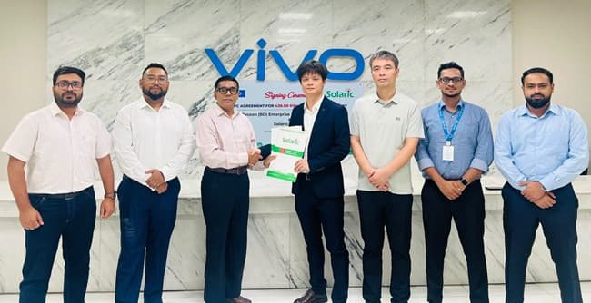 Solaric Signs EPC Agreement with VIVO Bangladesh for 438 kWp Rooftop Solar Project Solaric Signs EPC Agreement with VIVO Bangladesh for 438 kWp Rooftop Solar Project