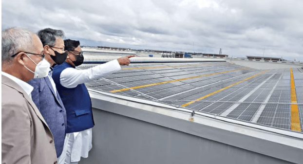 Largest rooftop solar plant starts producing electricity Largest rooftop solar plant starts producing electricity